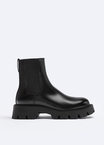 Черные осенние ботинки челси Zara