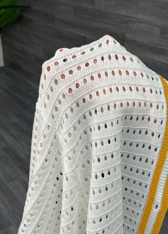 Молочное кэжуал платье платье-свитер SHEIN однотонное