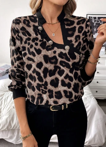 Комбинированная блуза SHEIN