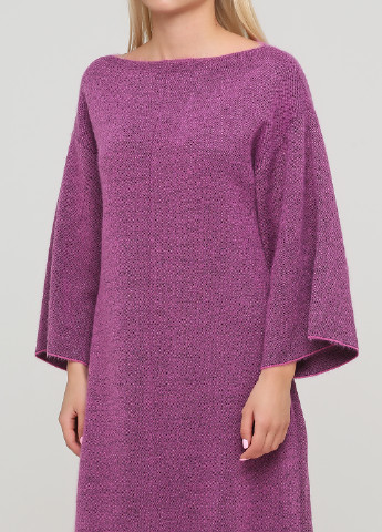 Лиловое кэжуал платье платье-свитер Imperial меланжевое