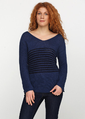 Темно-синий демисезонный пуловер пуловер Eser