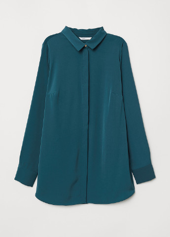 Темно-зеленая демисезонная блуза для беременных H&M