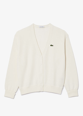 Белый демисезонный кардиган Lacoste