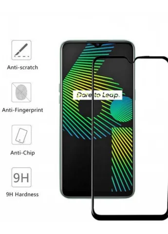 Скло захисне Realme 6i (Black) (121266) (121266) Drobak (203983679)
