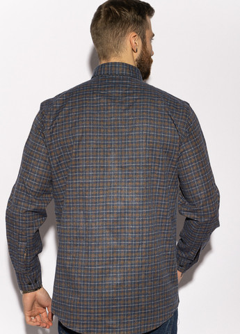 Темно-синяя кэжуал рубашка в клетку Time of Style