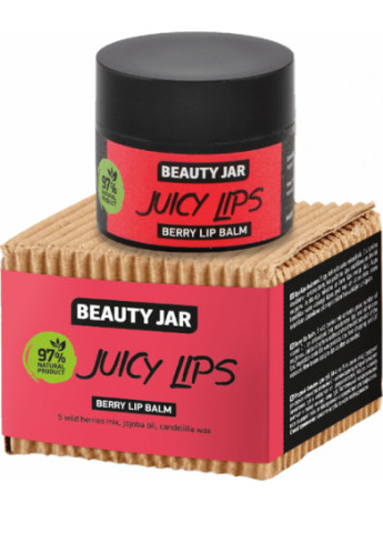 Ягідний бальзам для губ Juicy Lips 15 мл Beauty Jar 4751030831725 (249979481)
