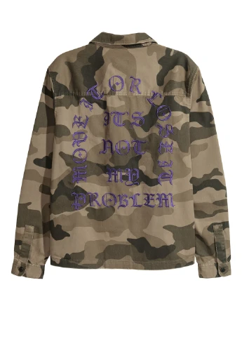 Оливковковая (хаки) рубашка H&M