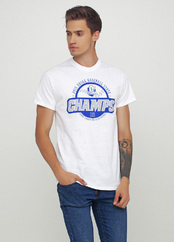 Біла футболка Gildan