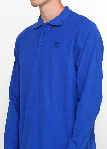 Васильковая футболка-поло для мужчин Polo Club однотонная