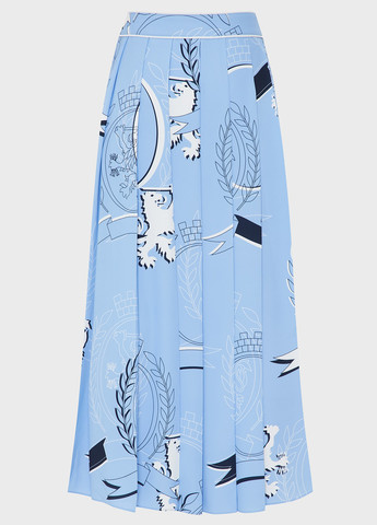 Голубая кэжуал с рисунком юбка Tommy Hilfiger плиссе, на запах