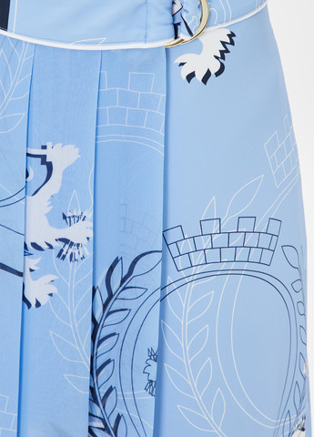 Голубая кэжуал с рисунком юбка Tommy Hilfiger плиссе, на запах