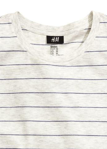 Серо-бежевая футболка H&M