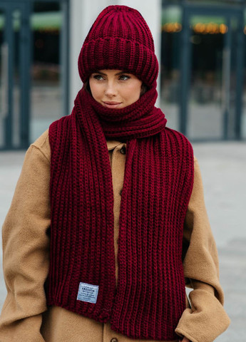 Комплект (шапка, шарф) No Brand (365960065)