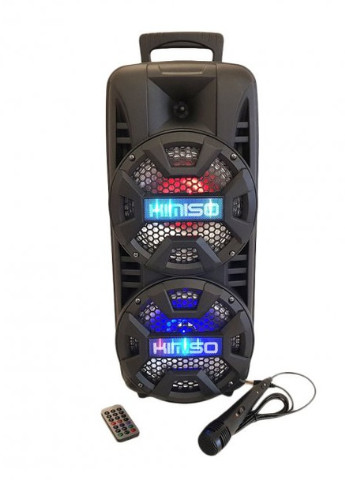 Аккумуляторная акустическая система QS-210 колонка чемодан 80Вт USB, SD, FM радио, Bluetooth, микрофон, ДУ (QS-210) XPRO (254257006)