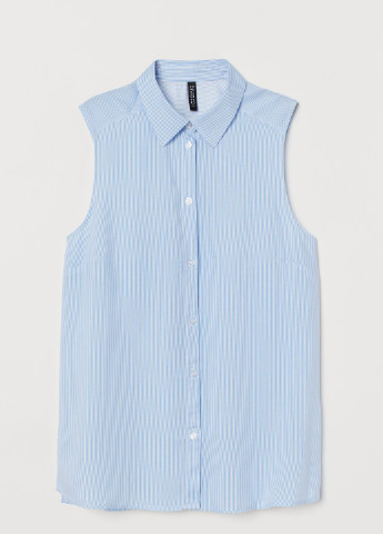 Голубая летняя блуза б/р H&M