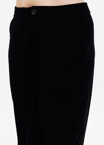 Черные кэжуал демисезонные прямые, укороченные брюки S.Oliver
