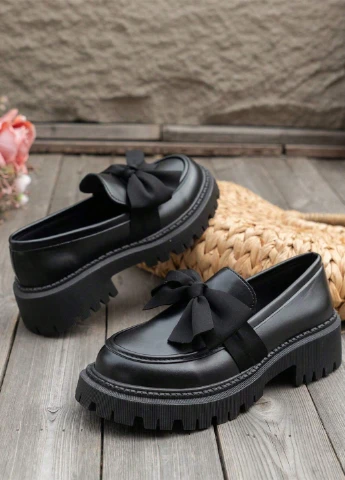SHEIN Туфлі лофери чорний з штучна шкіра, китай — демісезон (343142088)