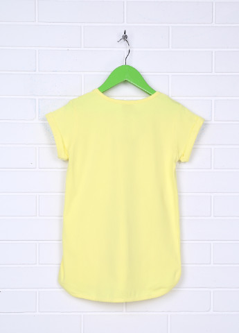 Желтая летняя футболка с коротким рукавом Breeze