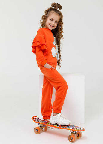 Оранжевый демисезонный детские спортивные костюмы ISSA PLUS