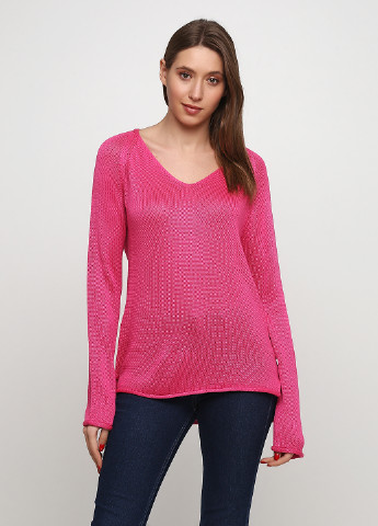 Темно-розовый демисезонный пуловер пуловер Q/S by S.Oliver