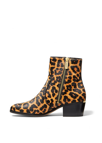 Осенние ботинки Michael Kors с молнией из натурального меха