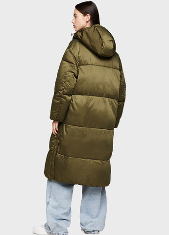 Зеленая зимняя куртка Tommy Jeans