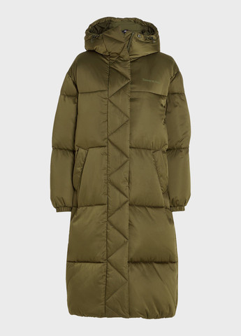 Зеленая зимняя куртка Tommy Jeans