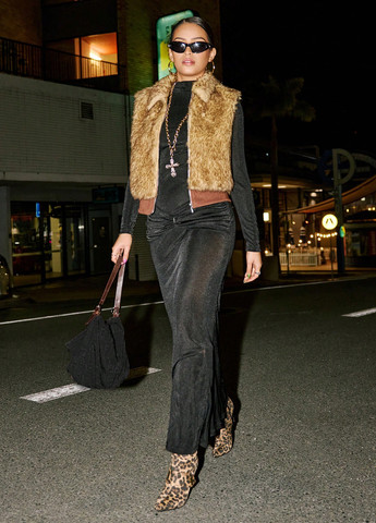 Чорна кежуал, вечірня сукня сукня-водолазка SHEIN однотонна