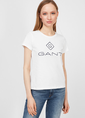 Біла літня футболка Gant
