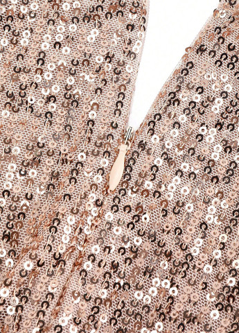 Комбинезон SHEIN комбинезон-брюки однотонный золотой вечерний, праздничный полиэстер