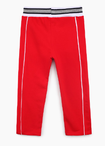 Красные спортивные демисезонные прямые брюки Wanex