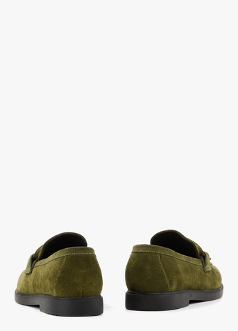Le'BERDES Туфли лоферы зеленый з натуральная замша, украина — демисезон (370451893)