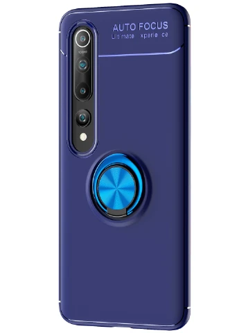 TPU чохол ColorRing під магнітний тримач (opp) для Xiaomi Mi 10 / Mi 10 Pro Синій / Синій (is_00000035400_1) Deen (237834786)