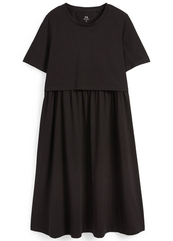 Чорна кежуал сукня а-силует C&A однотонна