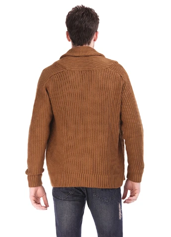 Светло-коричневый демисезонный кардиган Яavin