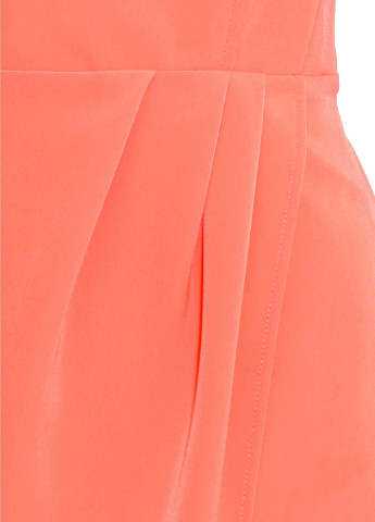 Персиковое кэжуал платье с открытыми плечами H&M однотонное