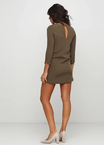 Оливкова (хакі) кежуал сукня H&M однотонна