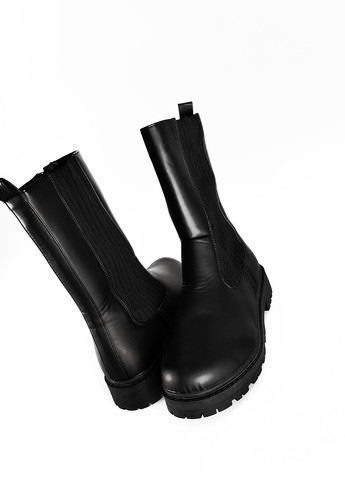 Осенние ботинки челси Boohoo без декора из искусственной кожи