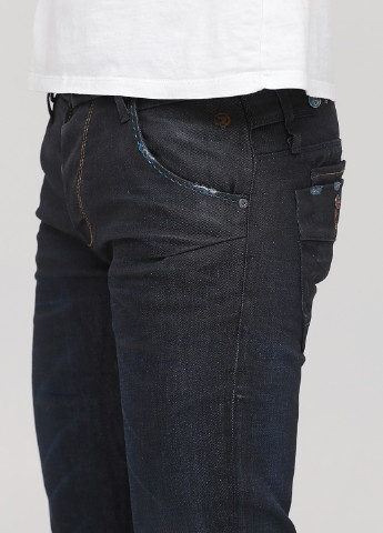 Темно-синие демисезонные прямые джинсы Cast Iron