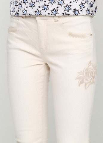 Белые кэжуал демисезонные зауженные брюки Mos Mosh