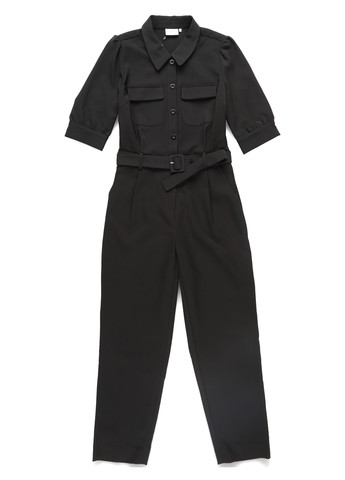 Комбинезон Gestuz комбинезон-брюки однотонный чёрный кэжуал полиэстер
