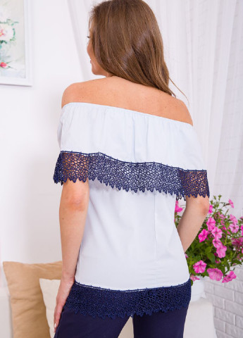Сіро-голубий літня блуза Ager
