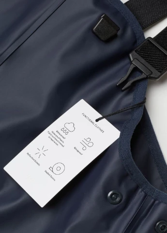 Темно-синие спортивные демисезонные брюки H&M