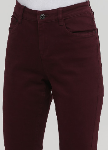 Фиолетовые джинсовые демисезонные зауженные, укороченные брюки Jennyfer