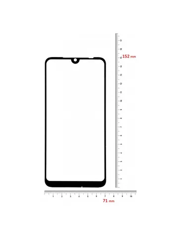 Стекло защитное для Xiaomi Redmi 7 Black (703681) BeCover (249608343)