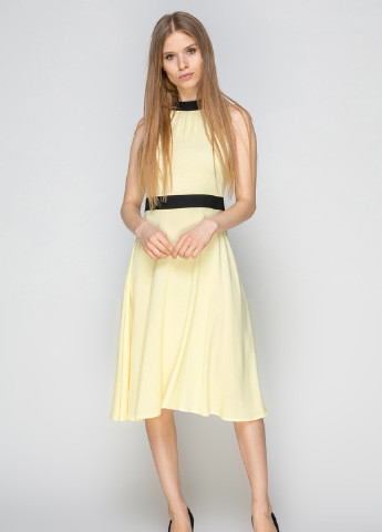 Жовтий кежуал сукня жіноча жовта кльош Let's Shop однотонна
