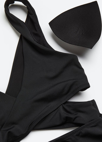 Чорний літній купальник суцільний H&M