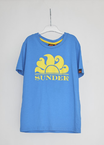 Блакитна літня футболка Sundek