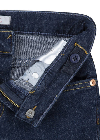 Темно-синие демисезонные буткат фит джинсы Levi's