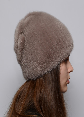 Женская шапка из вязаной норки Меховой Стиль (198333338)